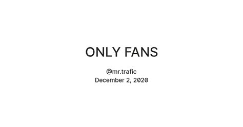 Only Fans — Teletype