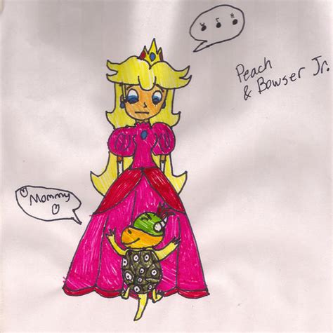 Bowser Jr Loves His Mommy By Angelzombie On Deviantart