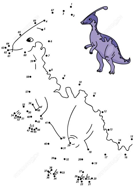 Dinosaur Dot To Dot Printable | 101 Activity