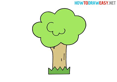 How To Draw A Tree For Kids How To Draw Easy