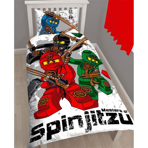 Lego Ninjago Warrior Single Duvet Cover And Pillowcase Set Official Kids