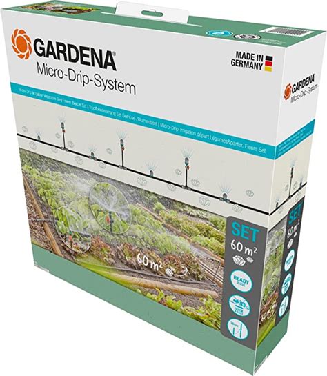 Gardena Micro Drip System Drip Irrigation Set Vegetableflower Bed 60