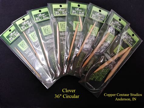 Clover Takumi Bamboo Circular Knitting Needles 36″ Copper Centaur