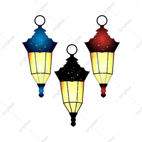 Ramadan Lanterns Light Glow Effect Lamp 3d Lamp Lanterns Png And