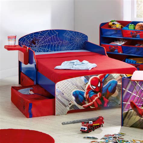 Boys Room Spiderman Theme Bed Interior Design Ideas