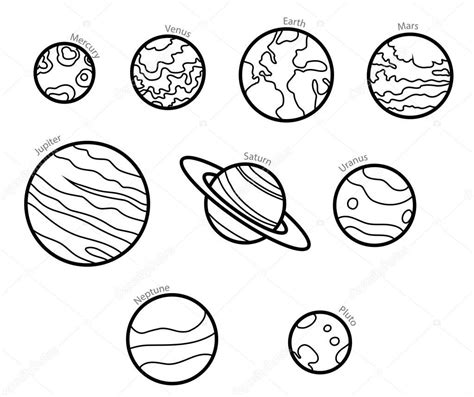 Depositphotos88369482 Stock Illustration Solar System Planets