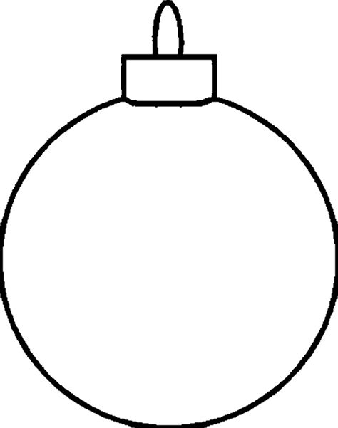 Download High Quality Christmas Ornament Clipart Outline Transparent