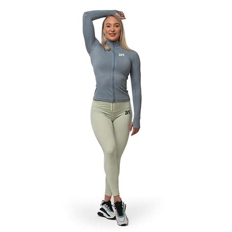 Seamless Gym Jacket Blue Zat Outfit Be Your Self