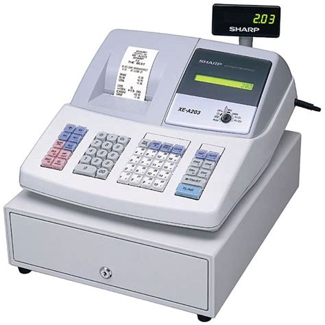 Business And Industrie Sharp Electronic Cash Register Model Xe A202