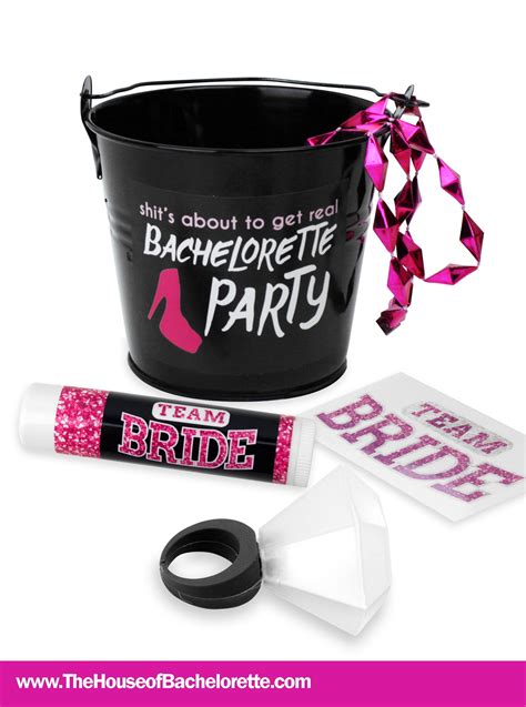Set Of 6 Bachelorette Party Pail Favor Kit Unique Bachelorette Party