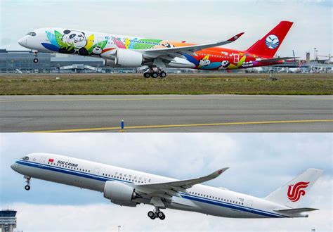 Primele Aeronave Airbus A350 Xwb Către Air China și Sichuan Airlines