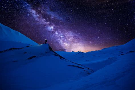 Free Images Snow Sky Night Star Atmosphere Peace Aurora