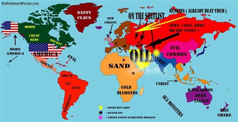 World Map Of Stereotypes Nationality Stereotypes Know