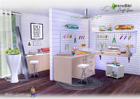 My Sims 4 Blog Craft Space By Simcredible Designs
