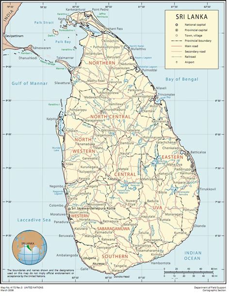 Large Detailed Road Map Of Sri Lanka Sri Lanka Large Vrogue Co