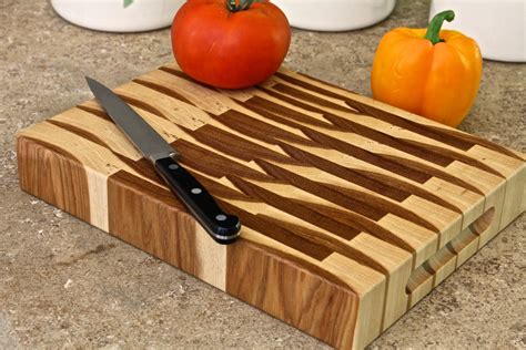 End Grain Butcher Block Cutting Board In Pecan Hickory