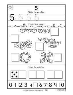 Here is a list of my free printable preschool worksheets and activities by skills they promote. Kindergarten, Preschool Math Worksheets: Learning #5 ...