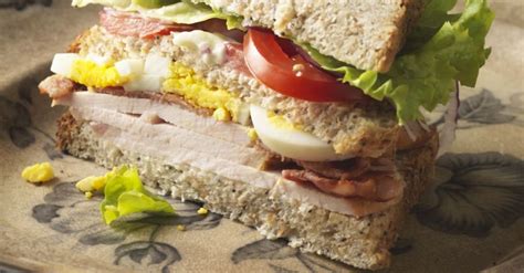 Turkey Bacon And Egg Club Sandwich Recipe Eat Smarter Usa