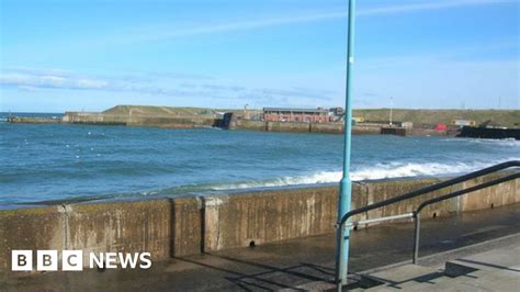 Eyemouth Anglers Knocked Into Sea By Wave Bbc News