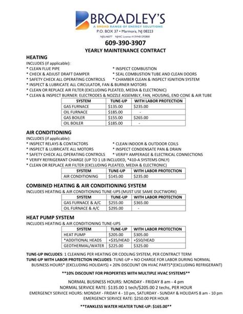 Free 8 Hvac Contract Templates For Services In Pdf Ms Word Apple