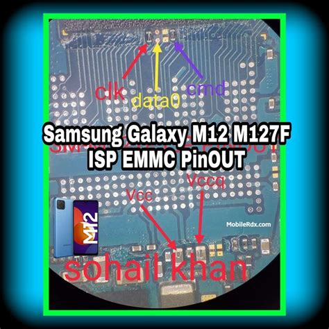 Samsung Galaxy M M F Isp Emmc Pinout Test Point In Samsung