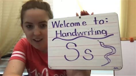Handwriting Week 3 Letter Ss Youtube