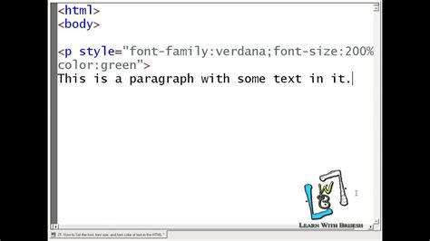 21 How To Set The Font Font Size And Font Color Of Text In The Html