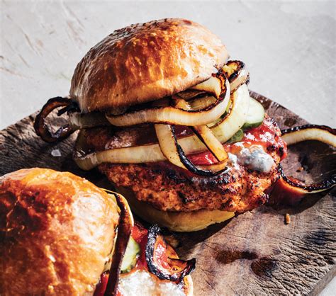 Chorizo Pork Burgers With Manchego And Grilled Honey Onions