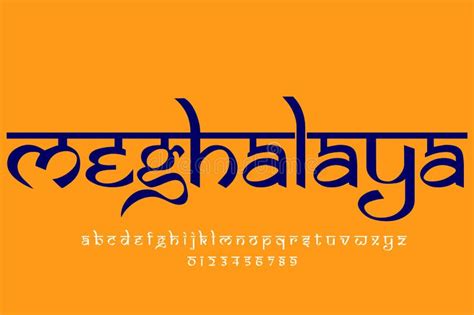 Indian State Karnataka Text Design Indian Style Latin Font Design