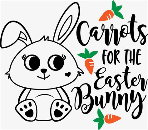 Carrots For The Easter Bunny SVG File. Easter Bunny SVG File. | Etsy