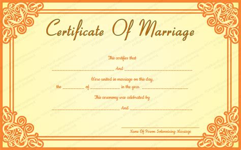 Our templates are provided as fillable pdf files and editable.doc files for microsoft word. Marriage Certificate Template - 22+ Editable (For Word & PDF Format)