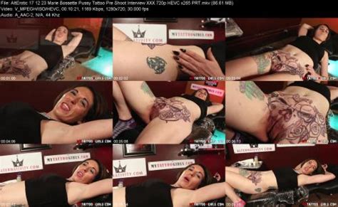 Alterotic Marie Bossette Pussy Tattoo Pre Shoot Interview Xxx P