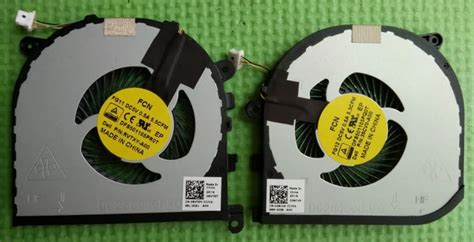 New For Dell Xps 15 9550 Series Cpu And Gpu Cooling Fan 0rvtxy 036cv9 L