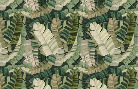 3d Tropical Camo Leaf Wallpaper Murals Wallpaper