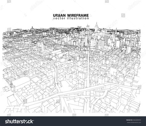 Cityscape Vector Sketch Architecture Illustration Stock Vector Royalty