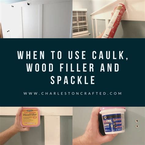 Should I Use Caulk Wood Filler Or Spackle