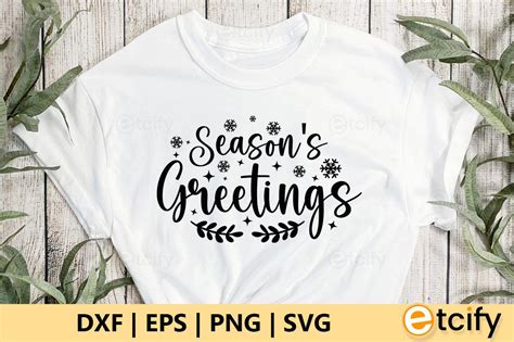 Seasons Greetings Svg Graphic By Etcify · Creative Fabrica