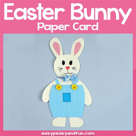 Easter Bunny Paper Card Template Easy Peasy And Fun Membership