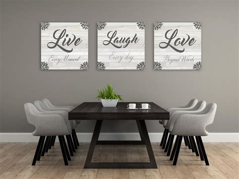 Live Laugh Love Sign Home Decor Wall Art Love Quote Sign Etsy Dining Room Wall Decor Living