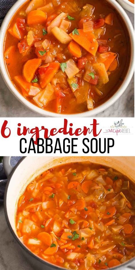 Hearty, one pot, a family favorite, perfect for the cold weather. This easy Cabbage Soup is a healthy soup recipe made with ...