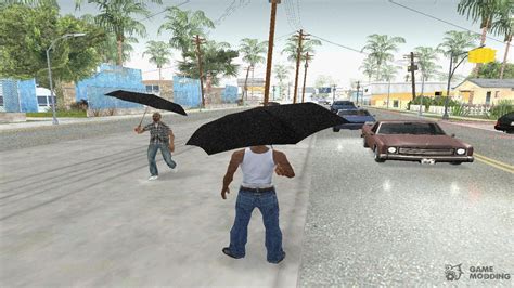 Hard Rain Remake Pedestrian With Umbrella For Gta San Andreas