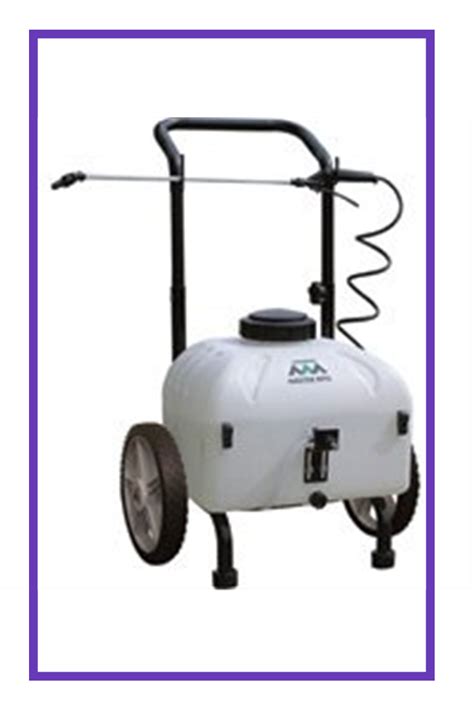 Master Gardener Rechargeable Cart Sprayer 12 Volt 9 Gallon Capacity