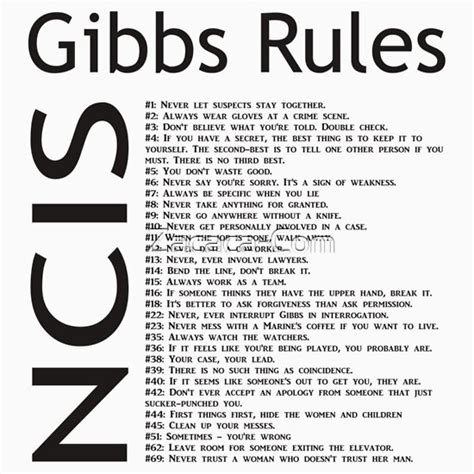 Printable Free Printable Gibbs Rules