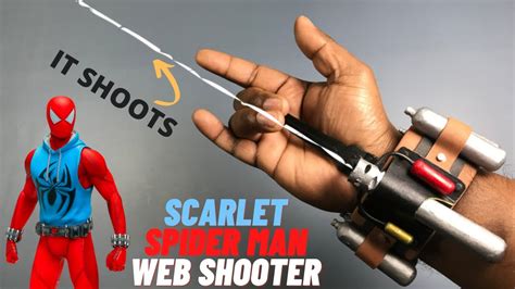 How To Make Functional Scarlet Spider Man Web Shooter Homemade Spider