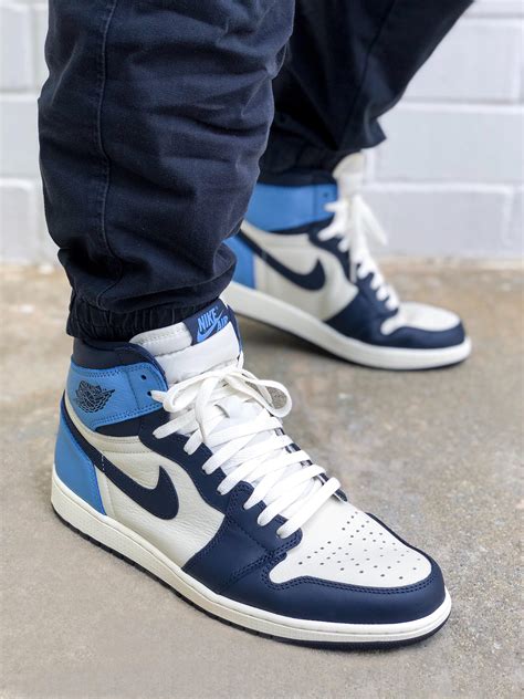 Swapped Some Sail White Laces On The Aj1 Obsidian Rsneakers