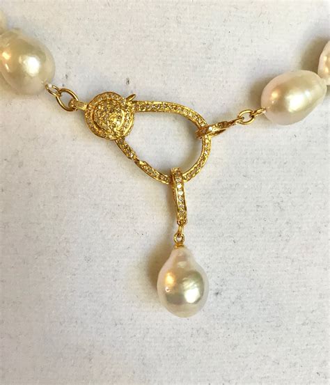 Baroque Pearl Pendant Necklace 10 Mm To 20 Mm Freshwater Baroque Large