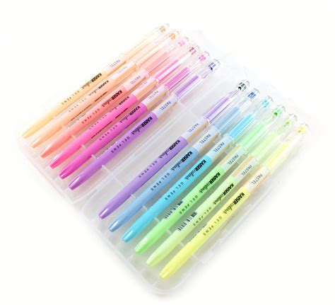 Starter Set Of Pastel Gel Pens 12 Pastel Gel Pens Fine