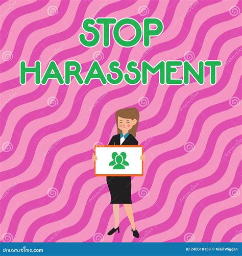 Conceptual Display Stop Harassment Word Written On Prevent The