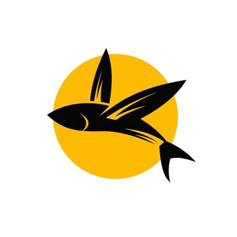 Premium Vector Flying Fish Logo Vector Design