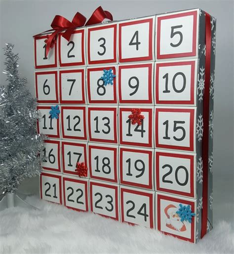 Xmas Calendar Advent Calendar Box Christmas Surprise Diy Paper T Box
